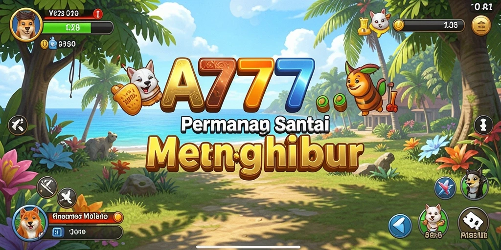 Tampilan seru dari gameplay A7777 yang menghibur.