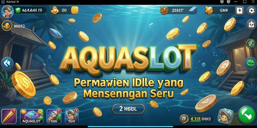 Tampilan menarik dari gameplay AQUASLOT yang menghibur.