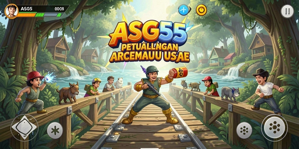 Tampilan gameplay seru ASG55 yang penuh aksi arcade.
