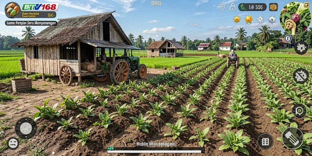 Gameplay menarik dengan berbagai aktivitas bertani di BTV168.