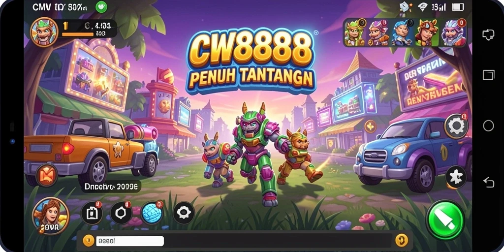 Tampilan gameplay seru dari CW8888 dengan tantangan yang mendebarkan.