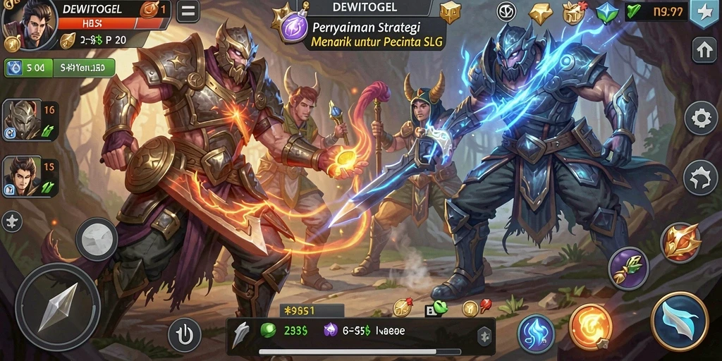 Tampilan gameplay strategi dalam DEWITOGEL yang seru dan menarik.
