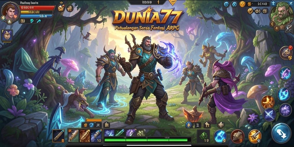 Tampilan gameplay DUNIA77 yang menegangkan dan menarik.