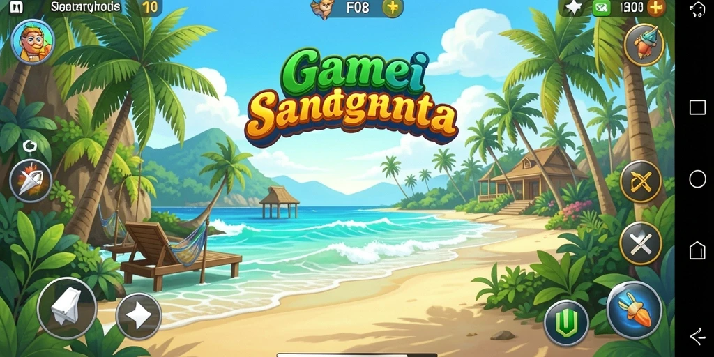 Tangkapan layar F08 menunjukkan aksi gameplay yang sederhana dan menghibur.