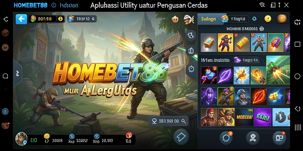 Screenshot HOMEBET88 yang menunjukkan antarmuka pengguna yang sederhana dan fungsional.