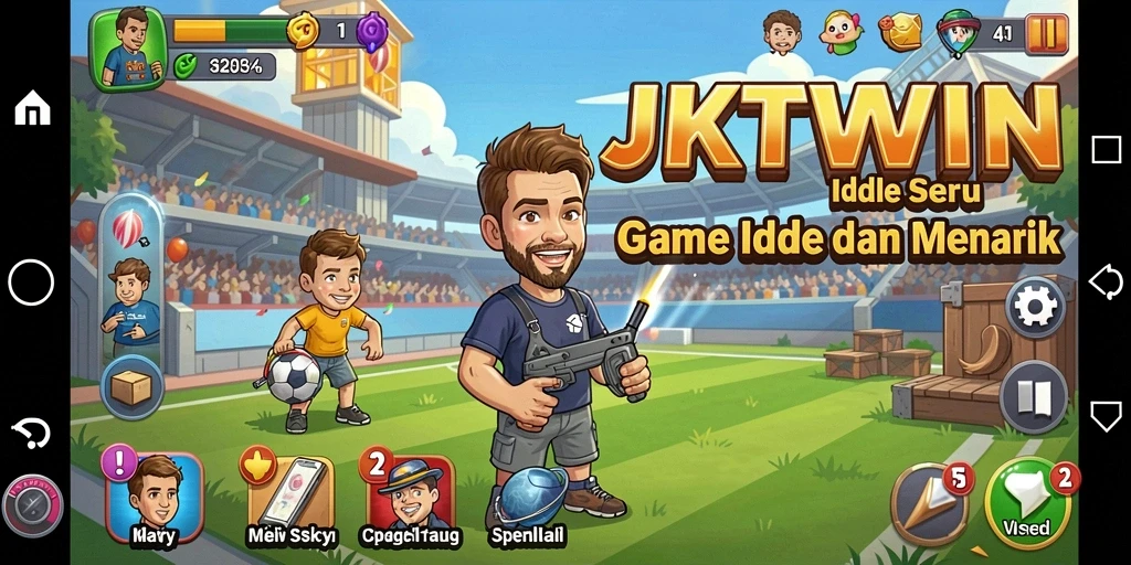 Tampilan gameplay menarik dari JKTWIN dengan elemen Idle.