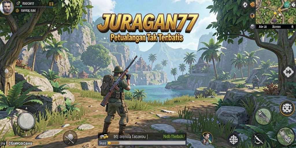 Tampilan gameplay menarik dari JURAGAN77 dalam dunia Open World.