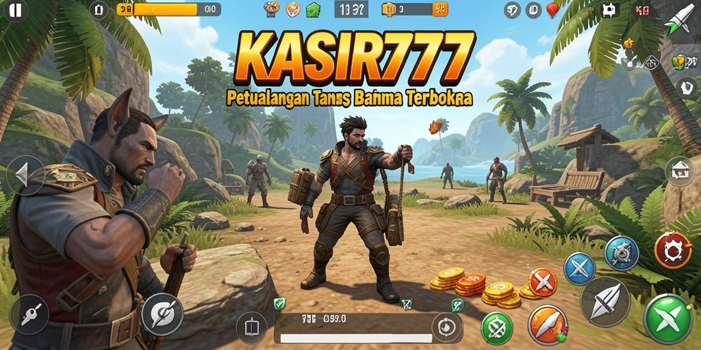 Tampilan gameplay KASIR777 dalam dunia terbuka yang luas dan indah.