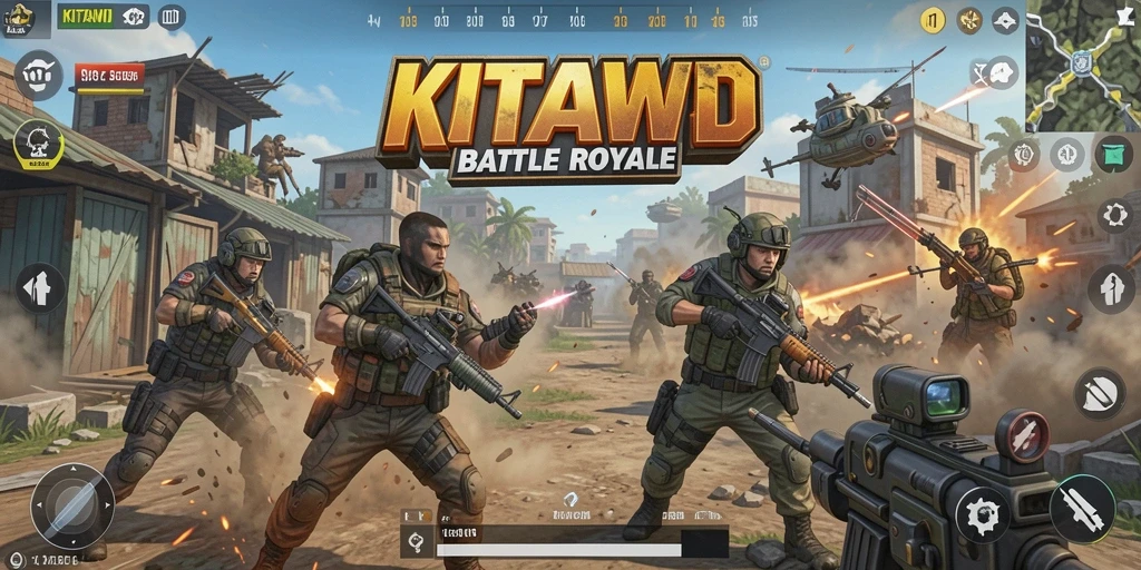 Gameplay seru KITAWD dalam pertarungan Battle Royale.