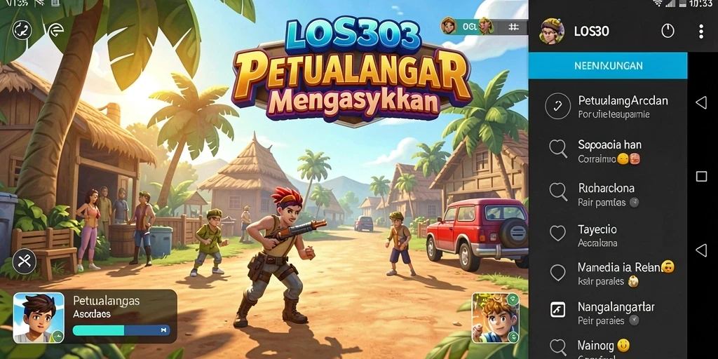 Tampilan gameplay seru dan penuh warna di LOS303.