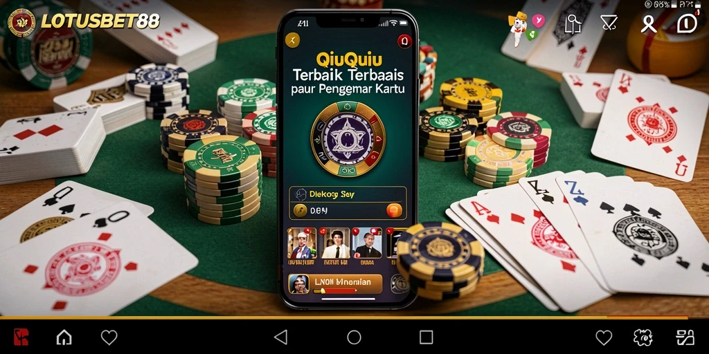 Tampilan gameplay seru QiuQiu di LOTUSBET88.
