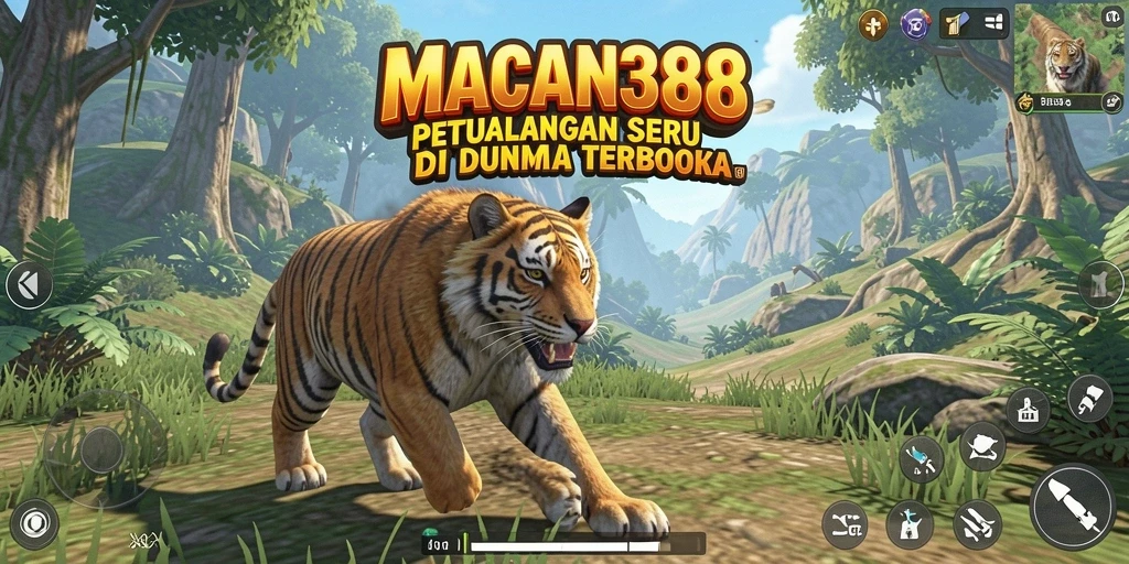 Tampilan gameplay menarik di dunia terbuka MACAN388.