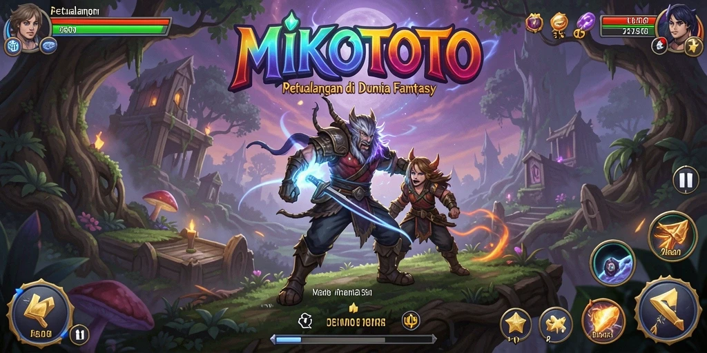 Tampilan gameplay menakjubkan dari MIKOTOTO di dunia petualangan.