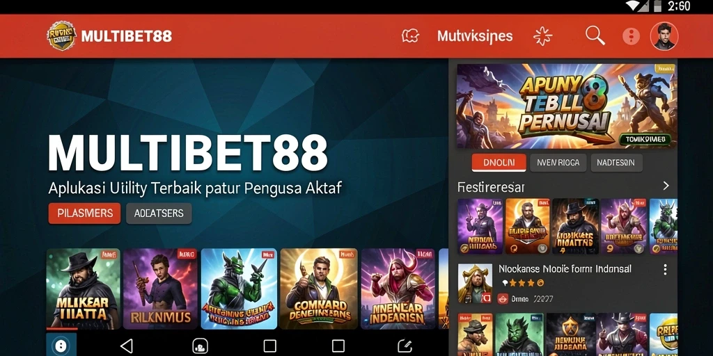 Tampilan antarmuka MULTIBET88 yang intuitif dan praktis.