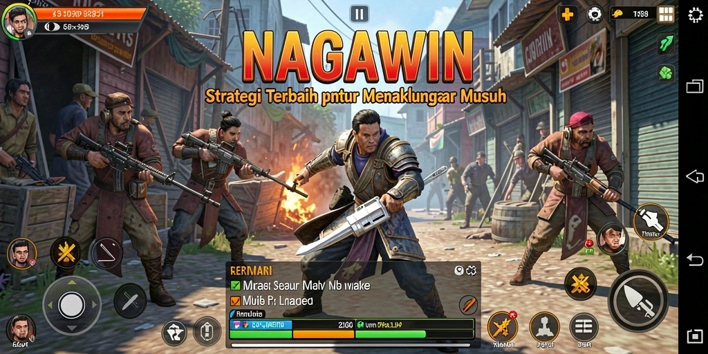 Tampilan gameplay seru dan menegangkan di NAGAWIN.
