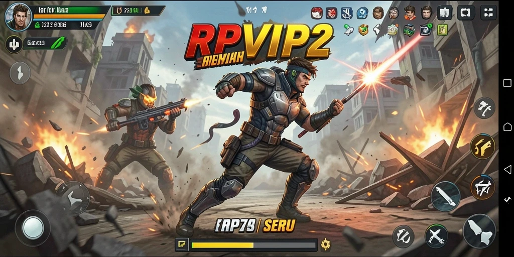 Tampilan aksi mendebarkan dalam RPVIP2 yang penuh tantangan.