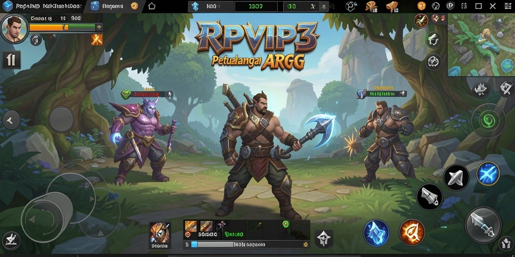 Tampilan gameplay yang mendebarkan dalam RPVIP3.