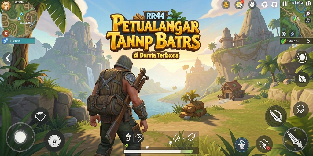 Screenshot gameplay Open World yang menunjukkan petualangan epik di RR44.
