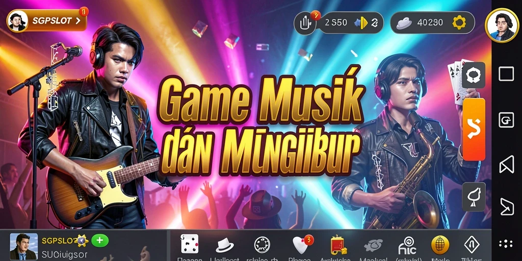 Screenshot gameplay SGPSLOT menampilkan keseruan bermain musik.