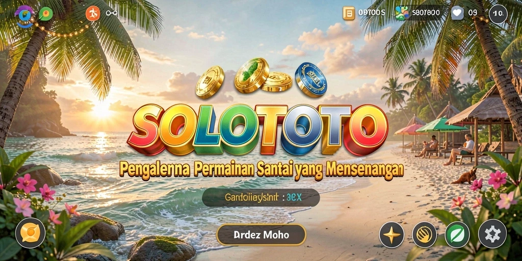 Tampilan menyenangkan dari gameplay SOLOTOTO yang penuh warna.