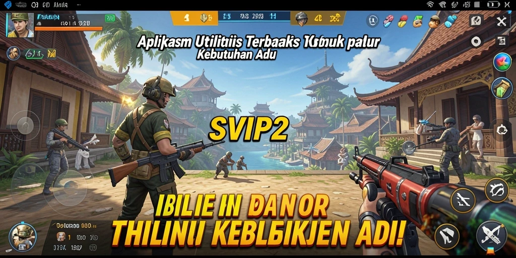 Tampilan utama SVIP2 menunjukkan fitur utilitas yang intuitif.