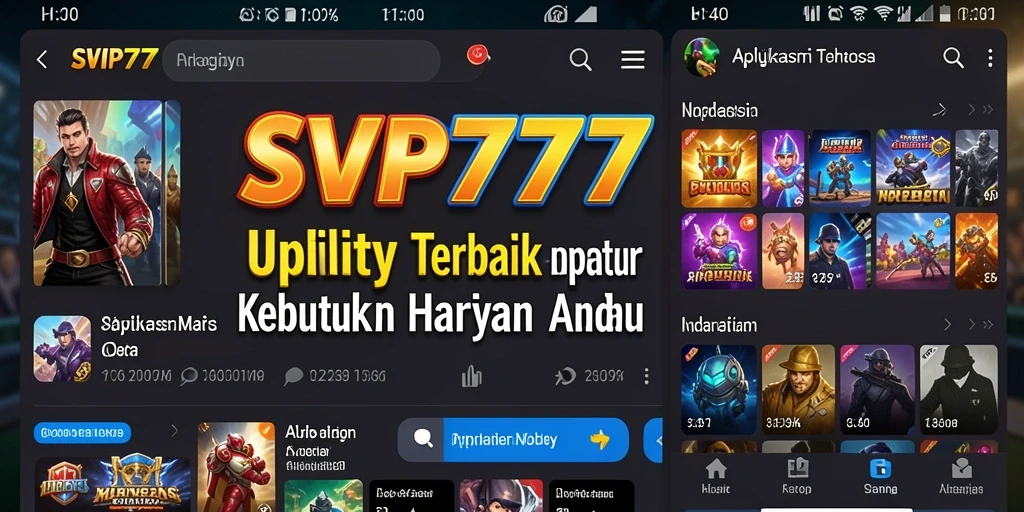 Tampilan antarmuka SVIP777 yang sederhana dan efisien.