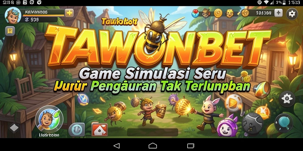 Screenshot menunjukkan gameplay simulasi yang memukau dan interaktif.
