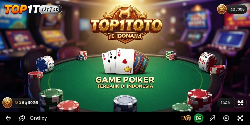 Tampilan gameplay poker yang menarik dan interaktif di TOP1TOTO.