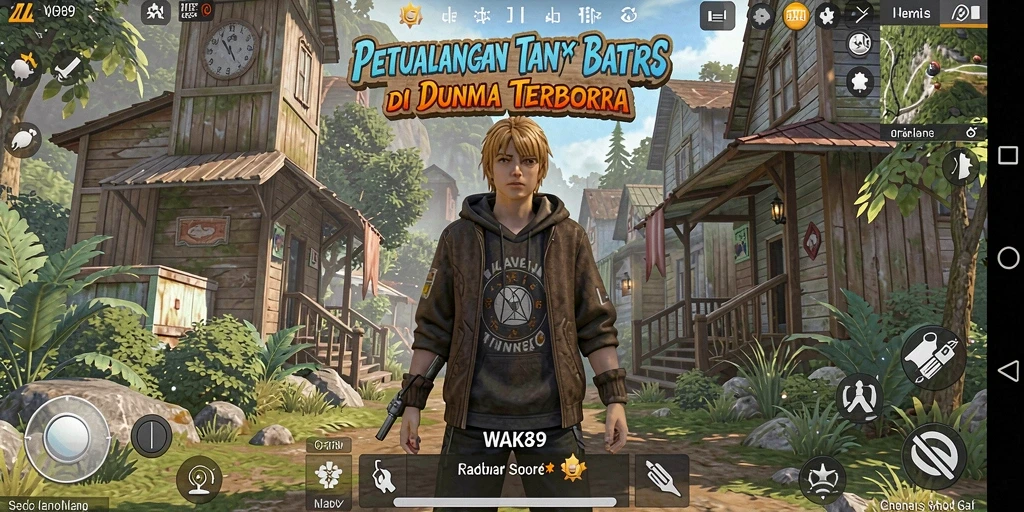 Tampilan gameplay menakjubkan dari dunia terbuka WAK89.