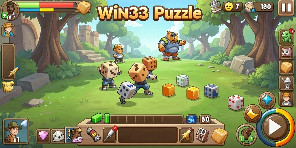 Gameplay WIN33 yang menantang dan menarik dalam bentuk puzzle.
